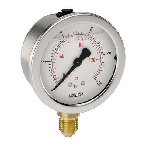 NOSHOK 25-901-60-bar/psi-G1/4 Pressure Gauge  | Blackhawk Supply