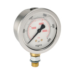 NOSHOK 25-901-SST-6000-psi/kPa Pressure Gauge  | Blackhawk Supply