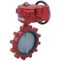 3LNE-14L2C/70-24-0501H-BBU | Butterfly Valve | 2 Way | 14 Inch | Nylon Coated Disc | 50 PSI | 24 VAC/30 VDC Actuator With Heater And Return To Closed Battery Backup Failsafe | On-Off Control | Bray