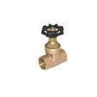 267-4 | Gate Valve Brass 4 Inch Threaded 200PSI for WOG | Red White Valve