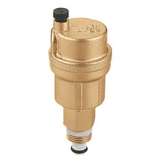 Hydronic Caleffi 502710A Air Vent RoboCal Automatic with Check Valve 1/8 Inch Brass Male NPT 150 Pounds per Square Inch  | Blackhawk Supply