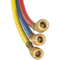 J/B Industries SAE Fittings CCLS-60 Charging Hose Set Secure Seal 60 Inch Kevlar Red/Yellow/Blue 800 Pounds per Square Inch  | Blackhawk Supply