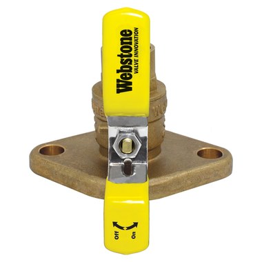 Webstone 50406 Ball Valve Isolator Uni-Flange Brass 1-1/2" Sweat PTFE Full Port  | Blackhawk Supply