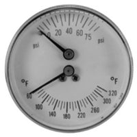 TTD404 | Pressure Gauge 0 to 75PSI 1/4