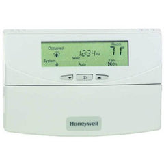 HONEYWELL INC T7350A1004/U Thermostat Commercial Programmable 1 Heat/1 Cool Conventional or 2 Heat/1 Cool Heat Pump 365 Day White 50-90 Degrees Fahrenheit  | Blackhawk Supply