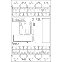 Siemens Electrical 3RT20172WB41 COUPLNG RELAY S00 12A 24VDC 1NO SPRG  | Blackhawk Supply