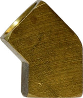 28019 | 1/4 FIPXFIP BS 45 ELBOW, Brass Fittings, Pipe, 45 Deg Female Elbow | Midland Metal Mfg.