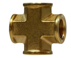 Midland Metal Mfg. 28050 1/4 FIP FG CROSS, Brass Fittings, Pipe, Forged Cross  | Blackhawk Supply