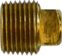 28084 | 1/8 SQ HD BARSTOCK PLUG, Brass Fittings, Pipe, Square Head Plug | Midland Metal Mfg.