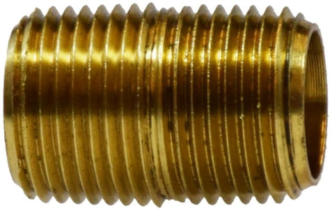 Midland Metal Mfg. 28132 1/4 X CLOSE YELLOW BRASS NIPPLE  | Blackhawk Supply