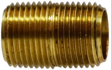 Midland Metal Mfg. 28133 3/8 X CLOSE YELLOW BRASS NIPPLE  | Blackhawk Supply