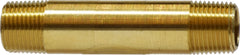 Midland Metal Mfg. 28496 1 X CLOSE PIPE NIPPLE YELLOW BRASS  | Blackhawk Supply