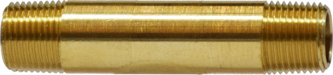 Midland Metal Mfg. 28143 1/8 X 3 YELLOW BR NIPPLE  | Blackhawk Supply