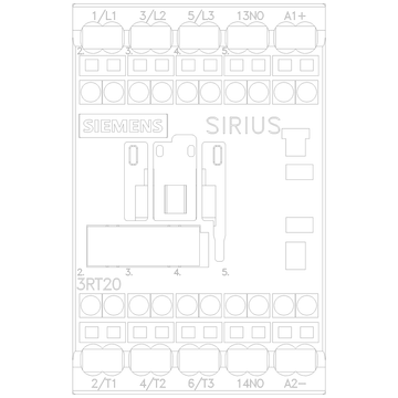 Siemens Electrical 3RT20172BB41 CONTACTOR S00 12A 24VDC 1NO SPRG  | Blackhawk Supply