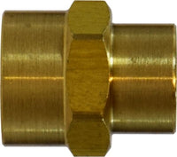 28183L | 3/8 X 1/4 (FIP X FIP LP BS COUPLING), Brass Fittings, Pipe, Reducing Coupling | Midland Metal Mfg.