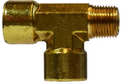 Midland Metal Mfg. 28253 1/8 FIPXMIPXFIP FG STR TEE, Brass Fittings, Pipe, Forged Street Tee  | Blackhawk Supply