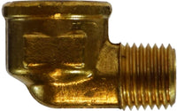 28261B | 1/4FIP X 1/8MIP BS STR ELBOW, Brass Fittings, Pipe, Forged Reducing 90 Deg Street Elbow | Midland Metal Mfg.