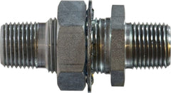 Midland Metal Mfg. 28312 1/2MIPX1/4FIPX2.94LNG STEEL BH C, Brass Fittings, Bulkhead/Anchor/Frame Couplings, Bulkhead Fitting FIP x FIP  | Blackhawk Supply