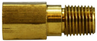 28340 | 1/4 FXM X 2-1/16LNG DOT EXT ADP, Brass Fittings, Pipe, Long Extension Adapters | Midland Metal Mfg.