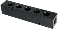 28470 | 3/8 OUT X 3/8 IN 6 PORT MANIFOLD, Pneumatics, Manifolds, Manifold 6 Ports | Midland Metal Mfg.