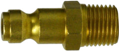 Midland Metal Mfg. 28510B 1/4 BODY 1/4 MIP AUTO BRASS PLUG, Pneumatics, Parker/Automotive Interchange, 1/4 Brass Male Plug  | Blackhawk Supply