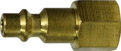 Midland Metal Mfg. 28534B 1/4 BODY 1/4 FIP IND BRASS PLUG, Pneumatics, 1/4 Industrial Interchange, Female Plug  | Blackhawk Supply