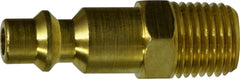 Midland Metal Mfg. 28546B 1/4 BODY 1/4 MIP IND BRASS PLUG, Pneumatics, 1/4 Industrial Interchange, Male Plug  | Blackhawk Supply