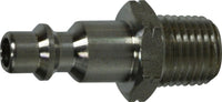 28546SS | 1/4 BODY 1/4 MIP IND SS PLUG, Pneumatics, 1/4 Industrial Interchange, Male Plug | Midland Metal Mfg.