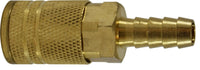 28562 | 1/4HOSE ID IND INTER. BRASS CPLR, Pneumatics, Quick Disconnect, Hose ID Coupler (Industrial Interchange 1/4) | Midland Metal Mfg.