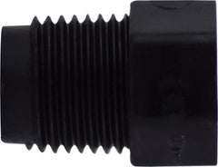 Midland Metal Mfg. 28606P 1 Black Polypropylene Hex Hd Plug  | Blackhawk Supply