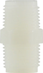 Midland Metal Mfg. 28611W 1/8 WHITE NYLON HEX NIPPLE, Plastic Fittings, Plastic Pipe Fittings, Hex Nipple  | Blackhawk Supply