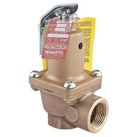 Watts 174A-30-2FS Relief Valve Water Pressure with Flood Sensor 2 Inch Female Bronze 30PSI 250 Degrees Fahrenheit  | Blackhawk Supply
