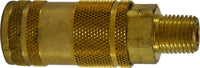 28683 | 1/4MIP LINCOLN INTER. BRASS CPLR, Plastic Fittings, Plastic Pipe Fittings, Hex Bushing | Midland Metal Mfg.