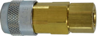 28684 | 1/4FIP LINCOLN INTER. BRASS CPLR, Pneumatics, Quick Disconnect, Female Pipe Coupler Lincoln Interchange | Midland Metal Mfg.