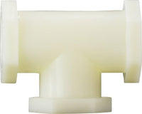 28744W | 3/4 WHITE NYLON TEE, Plastic Fittings, Plastic Pipe Fittings, Tee | Midland Metal Mfg.