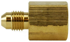 Midland Metal Mfg. 28957 7/16-20 X 1/8 (M JIC X FIP ADPT), Brass Fittings, JIC 37 Deg Flare, Female Straight Adapter   | Blackhawk Supply