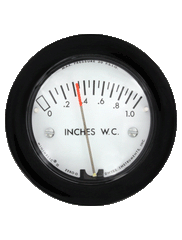 Dwyer 2-5000-500PA-NPT Differential pressure gage | range 0-500 Pa | 1/8" male NPT connection.  | Blackhawk Supply