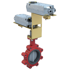 Bray 3LNE-03S2C/DCS24-140-TA-D 3" Lugged Butterfly Valve Resilient | ANSI Class 125/150 | DI body | NDI Disc | CV 360 | Normally Closed | 24 Vac/Dc | 160 lb-in | on/off or floating | Spring Return | SW | Dual  | Blackhawk Supply