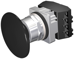 Siemens Electrical 52PM9V1B PUSHBUTTON | MOM | BLK | 2 1/2" PLST | 2POS | 2BJK  | Blackhawk Supply