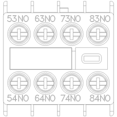 Siemens Electrical 3RH29111XA400MA0 AUX.SWITCH BLK | FRONT | 4NO | CURR.PATH: 1  | Blackhawk Supply