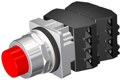 Siemens Electrical 52PM8B2D PUSHBUTTON | MOM | RED | EXTENDED | 2POS | 4NO-4NC  | Blackhawk Supply