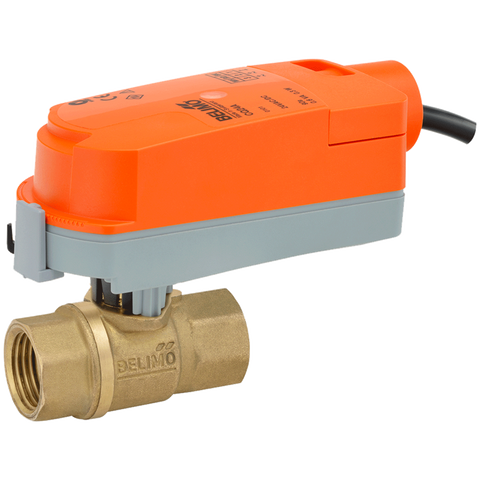 Belimo Z2050Q-J+CQB24-SR-L ZoneTight | 0.5" | 2 Way | 5.9 Cv | w/ Non-Spg | 24V | 2-10V  | Blackhawk Supply