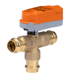 Belimo Z3100QPF-J+CQB24-3 ZoneTight™ (QCV), Press Fit, 1", 3-way, Cv 4.4 |Valve Actuator, Non fail-safe, AC/DC 24 V, On/Off, Floating point  | Blackhawk Supply