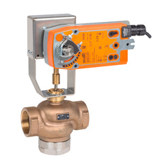 Belimo G332B-M+NFB24-SR-X1 Globe Valve | 1.25" | 3 Way | 20 Cv | w/ Spring Return | 24V | Modulating  | Blackhawk Supply