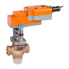 Belimo G320B-K+SVKX120-3 Globe Valve,0.75",3 Way,6.75 Cv,w/ Electronic Fail-Safe, 112 lbf,120V,Floating Point  | Blackhawk Supply