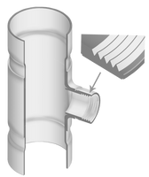 300-202154 | 6X3 PVC REDUCING TEE SOCXFPT 100PIP | (PG:320) Spears