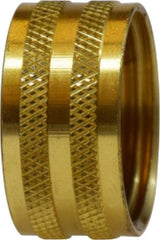 Midland Metal Mfg. 30021 3/4 KNURLED GARDEN HOSE NUT, Brass Fittings, Garden Hose, Knurled Garden Hose Nut  | Blackhawk Supply