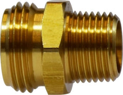 Midland Metal Mfg. 30063BE 3/4MGH[1/2FIP]X 3/4MIP[1/2FIP], Brass Fittings, Garden Hose, Rigid  MGH x Male Pipe  | Blackhawk Supply