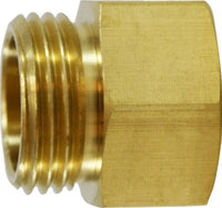 30066 | 3/4 X 1/4 (MGH X FIP ADAPTER), Brass Fittings, Garden Hose, Rigid MGH x Female Pipe | Midland Metal Mfg.