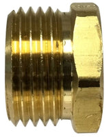 30068 | 3/4 X 1/2 (MGH X FIP ADAPTER), Brass Fittings, Garden Hose, Rigid MGH x Female Pipe | Midland Metal Mfg.